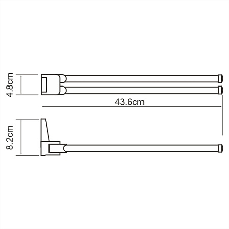 Полотенцедержатель WasserKRAFT Lopau K-6031 хром