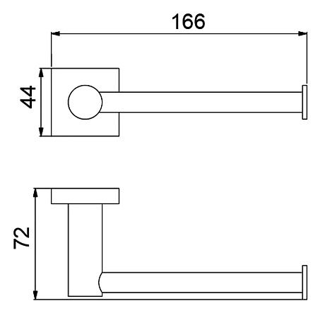 Бумагодержатель Timo Selene 12035/03 черный