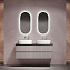 Тумба с раковиной и столешницей Sancos Snob T 140 SNT70SM+TT140A1 Doha Soft/Black Sky - фото 6