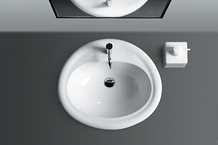 Раковина встраиваемая сверху Simas Top E Lavabi D'Arredo S 51 1 hole 63x56x20,5 с 1 отверстием под с