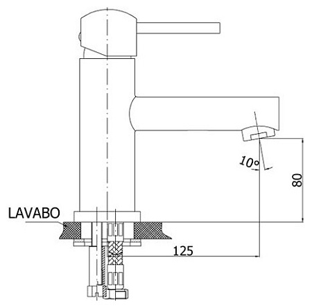 Смеситель GPD Fonte MLB15 для раковины