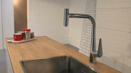 Смеситель Hansgrohe Talis Select S 72822000 для кухонной мойки, хром