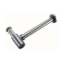 Сифон Boheme 609-SGM для раковины, оружейная сталь глянцевая