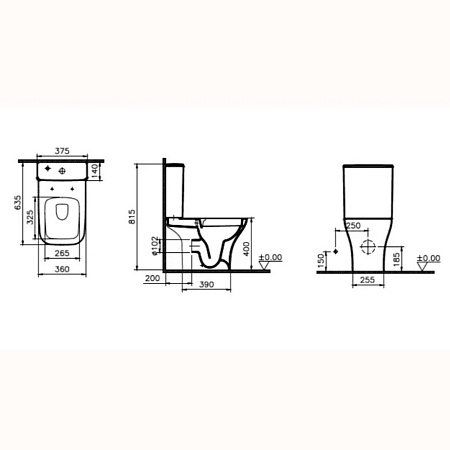 Унитаз-компакт VitrA Polar 9843B003-7201