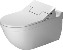 Унитаз подвесной Duravit Starck 3 2226590000+611000002304300 с функцией биде, белый