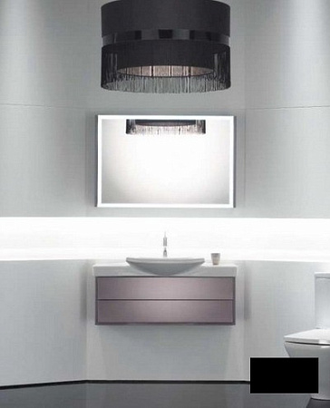 Тумба с раковиной Jacob Delafon Escale 100 см, черный лак