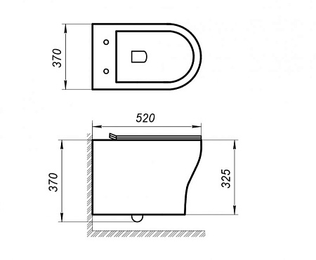 Унитаз подвесной BelBagno Acqua BB340CHR белый