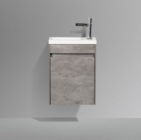 Тумба с раковиной BelBagno Pietra Mini PIETRA MINI-460-1A-SO-SCM-L 46 L stucco cemento