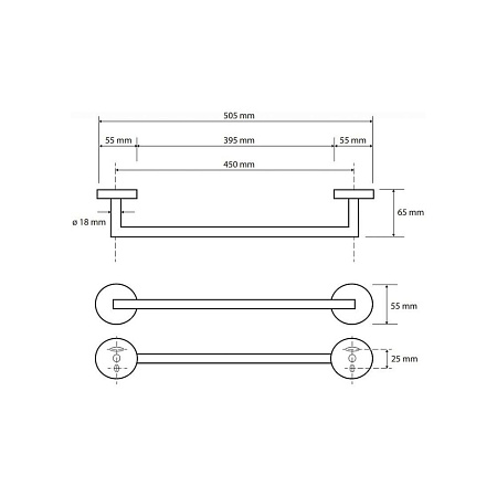 Полотенцедержатель Bemeta Brilo 161204020 45 золото
