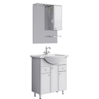 Мебель для ванной Aqwella Барселона Люкс BA0107K 75 с корзиной, белый