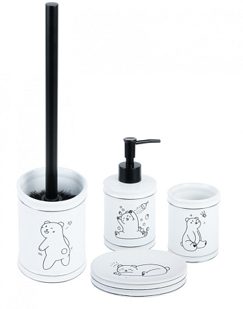 Ершик Fixsen Teddy FX-600-5 черный | белый