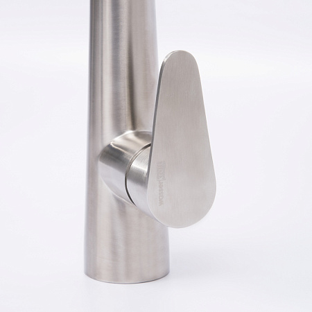 Смеситель WasserKRAFT A8617 для кухонной мойки, с выдвижным изливом, нержавеющая сталь