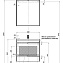 Тумба под раковину  Aquanet Тиволи 00180064 70 черная - фото 3