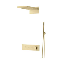 Душевой комплект Boheme Fusion 130-MG для душа, золото матовое
