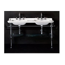 Консоль для раковины Kerasan Waldorf 9195K1cr 150 напольная, с полкой, хром Консоль для раковины Kerasan Waldorf 9195K1cr 150 напольная, с полкой, хром