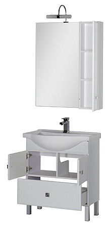 Мебель для ванной Aquanet Стайл 00181500 75 белая, 2 дверцы, 1 ящик