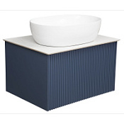 Тумба с раковиной La Fenice Terra FNC-01-TER-BG-80 Blu Grigio, столешница Gray Structural