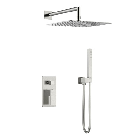 Верхний душ Boheme Qubic 421-NB никель брашированный