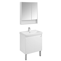 Мебель для ванной Aquaton Сканди 1A278901SD010 70 с дверками, белый/белый матовый