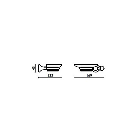 Мыльница Bagno & Associati Folie FS12392SW BR