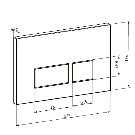 Кнопка смыва для инсталляции Boheme 664-G золото