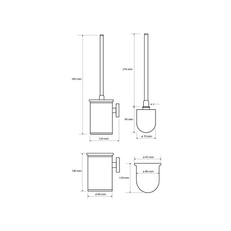 Ершик Bemeta Omega 104913117 черный