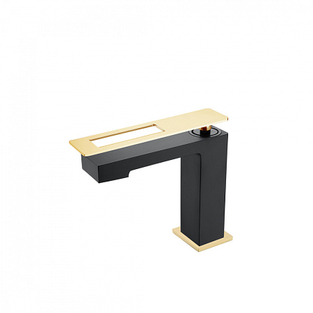 Смеситель Boheme Q 141-BG для раковины, черный/золото