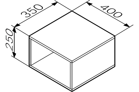 Ниша Am.Pm Func M8FOH0401WG 40 белый глянец