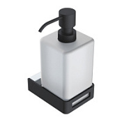 Дозатор для жидкого мыла Boheme Q 10957-CR-B хром/черный
