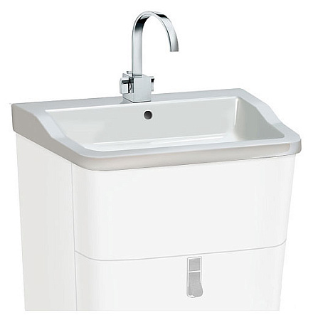 Тумба с раковиной Duravit Esplanade  белая 85