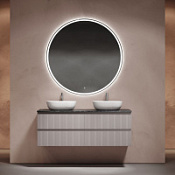 Мебель для ванной со столешницей Sancos Snob T 140 SNT70SM+TT140A1X Doha Soft/Black Sky