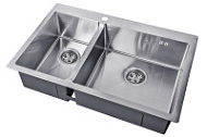 Мойка кухонная Zorg Hummer SH 78-2-51-R нержавеющая сталь