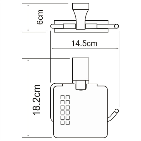 Держатель туалетной бумаги WasserKRAFT Lopau K-6025 хром