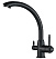 Смеситель Zorg Steel Hammer SH 699 BLACK для кухонной мойки, черный
