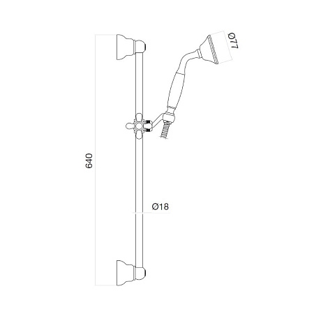 Душевой гарнитур Webert Shower Set AC0385015 хром