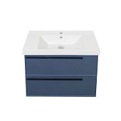 Тумба под раковину La Fenice Elba TWIN FNC-01-ELB-BG-80-2 два ящика, Blu Grigio синий матовый