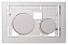 Кнопка смыва Tece Loop Modular 9240664 белая антибактериальная без лицевой панели