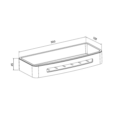 Полка IDDIS SHE10SPi44 хром