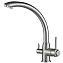 Смеситель Zorg Steel Hammer SH 699 SATIN для кухонной мойки, сатин - фото 1