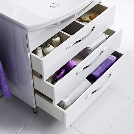 Мебель для ванной Aqwella Аллегро Agr.01.10/3 105 напольная, 3 ящика,  белая