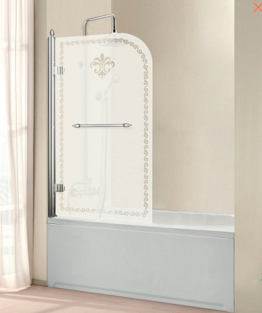 Шторка на ванну Cezares Retro RETRO-V-1-80/145-PP-Cr-L 80 L