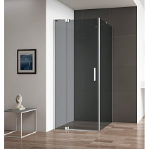 Душевой уголок Cezares Slider SLIDER-AH-1-80-100/110-GRIGIO-Cr серый/профиль хром