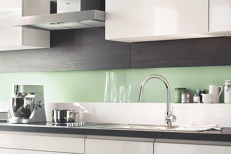 Смеситель Grohe Eurosmart Cosmopolitan 31481001 для кухонной мойки с выдвижным изливом