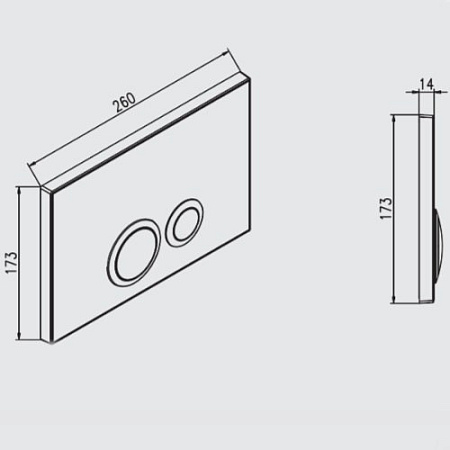 Кнопка смыва Jomo Elegance 2.0 167-35009003-00 белый