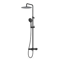Душевая стойка Cezares Leaf LEAF-CDA-30-L-NOP черный матовый