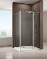 Душевой уголок Allen Brau Priority 3.31028.00 + 3.31043.00 100x90 хром