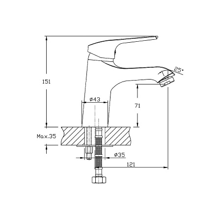 Смеситель Agger Merry A1302100 для раковины