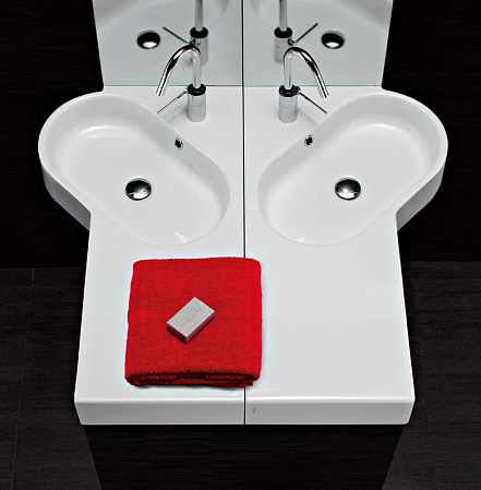 Раковина Hatria Area YVB0 90 L угловая