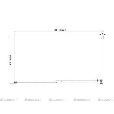 Душевой уголок Aquanet Delta Cube NPE1131 120x80, прозрачное стекло