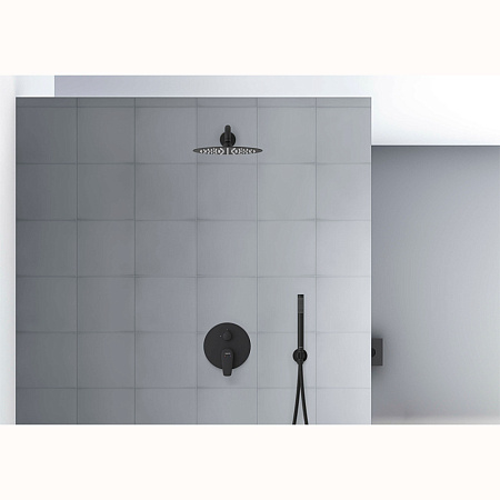 Душевой комплект Aquatek Бетта AQ1172MB черный матовый